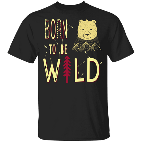 T-Shirts Black / YXS Born To Be Wild Bear Youth T-Shirt