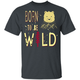 T-Shirts Dark Heather / YXS Born To Be Wild Bear Youth T-Shirt