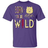 T-Shirts Purple / YXS Born To Be Wild Bear Youth T-Shirt