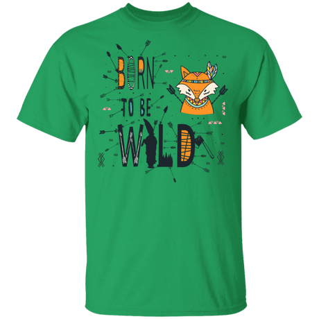 T-Shirts Irish Green / S Born To Be Wild Fox T-Shirt