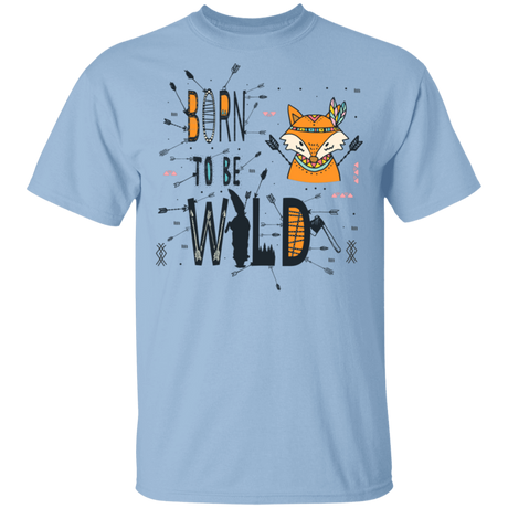 T-Shirts Light Blue / S Born To Be Wild Fox T-Shirt
