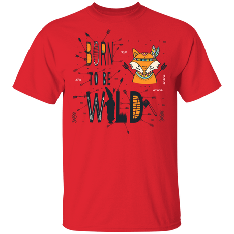 T-Shirts Red / S Born To Be Wild Fox T-Shirt
