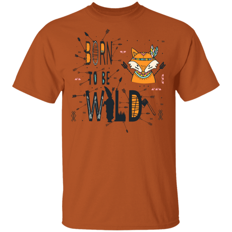 T-Shirts Texas Orange / S Born To Be Wild Fox T-Shirt