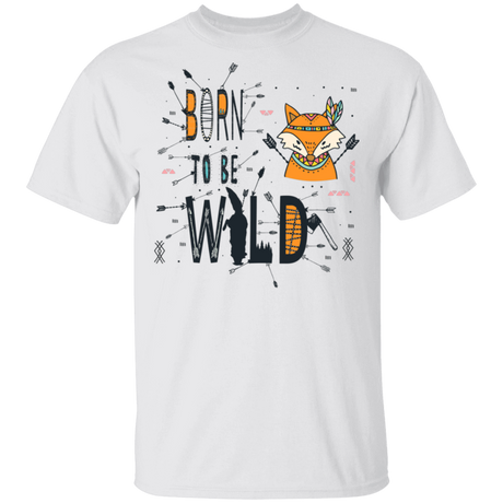 T-Shirts White / S Born To Be Wild Fox T-Shirt
