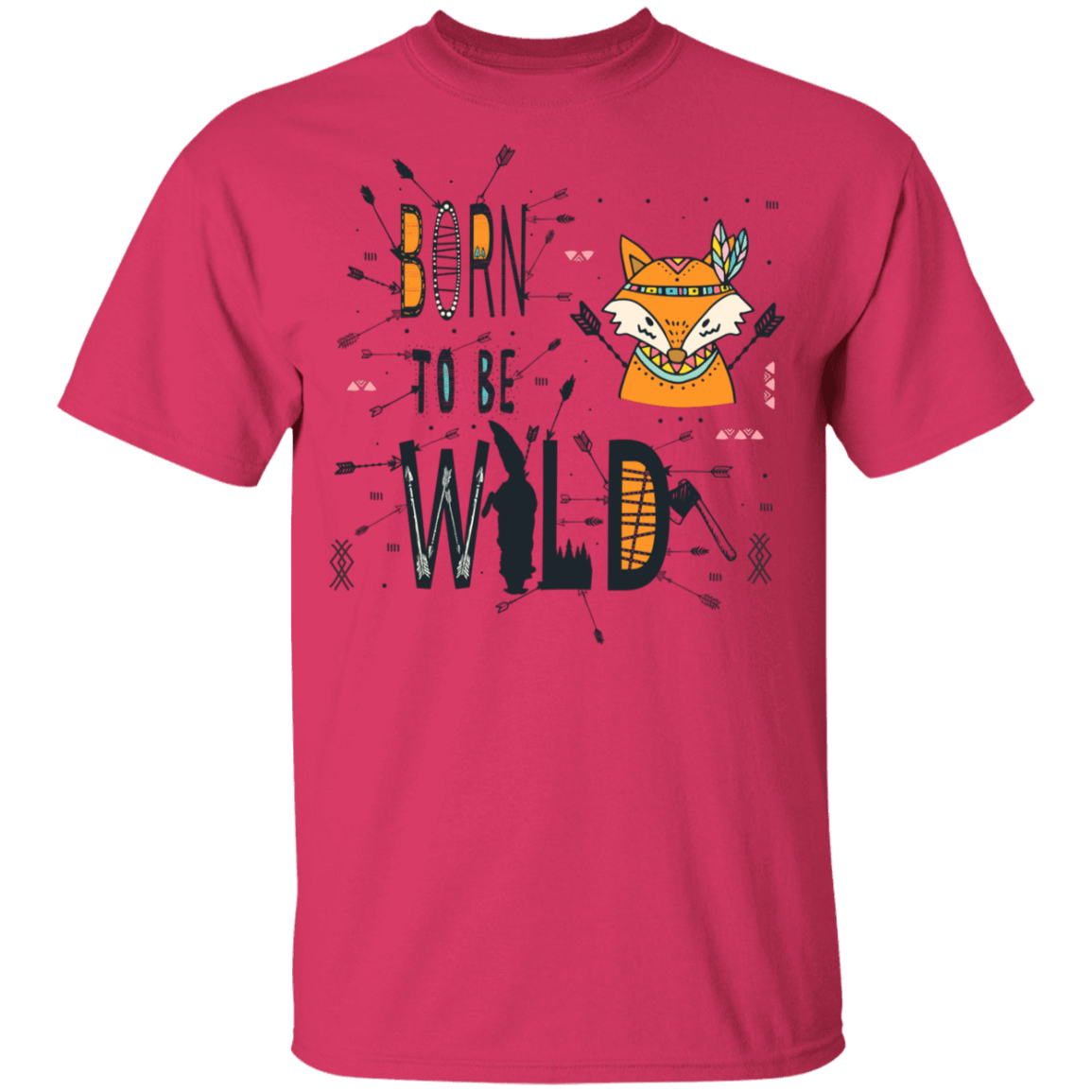 T-Shirts Heliconia / YXS Born To Be Wild Fox Youth T-Shirt