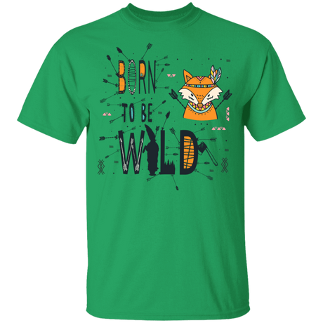 T-Shirts Irish Green / YXS Born To Be Wild Fox Youth T-Shirt