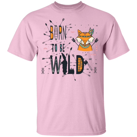 T-Shirts Light Pink / YXS Born To Be Wild Fox Youth T-Shirt