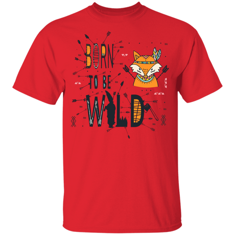 T-Shirts Red / YXS Born To Be Wild Fox Youth T-Shirt