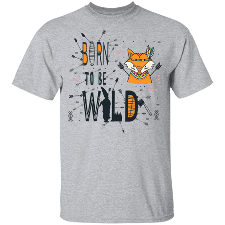 T-Shirts Sport Grey / YXS Born To Be Wild Fox Youth T-Shirt