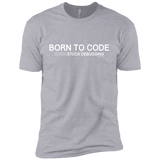 T-Shirts Heather Grey / YXS Born To Code Stuck Debugging Boys Premium T-Shirt