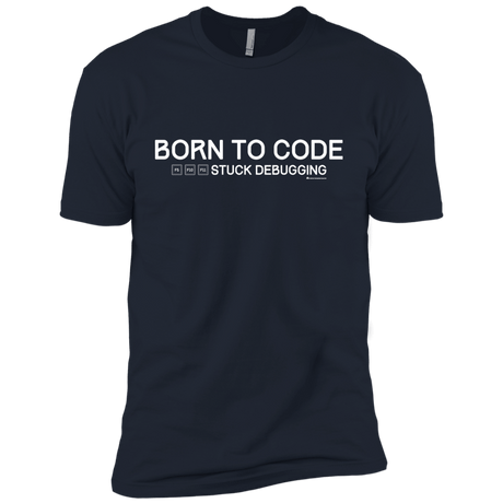 T-Shirts Midnight Navy / YXS Born To Code Stuck Debugging Boys Premium T-Shirt