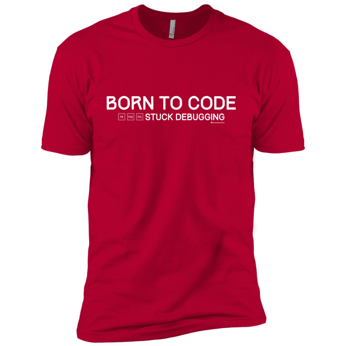 T-Shirts Red / YXS Born To Code Stuck Debugging Boys Premium T-Shirt