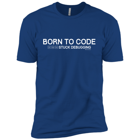 T-Shirts Royal / YXS Born To Code Stuck Debugging Boys Premium T-Shirt