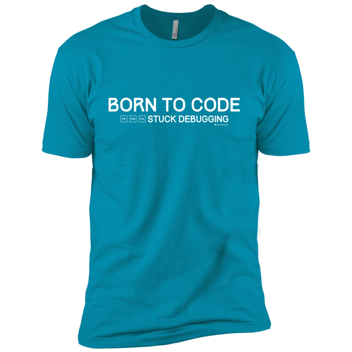 T-Shirts Turquoise / YXS Born To Code Stuck Debugging Boys Premium T-Shirt