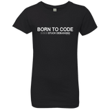 T-Shirts Black / YXS Born To Code Stuck Debugging Girls Premium T-Shirt