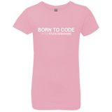 T-Shirts Light Pink / YXS Born To Code Stuck Debugging Girls Premium T-Shirt