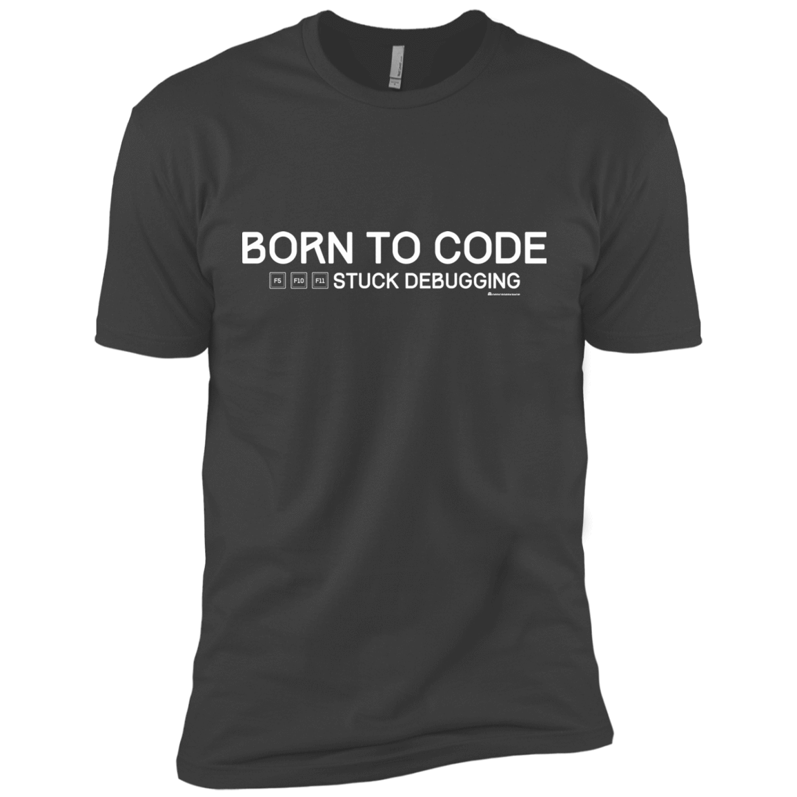 T-Shirts Heavy Metal / X-Small Born To Code Stuck Debugging Men's Premium T-Shirt