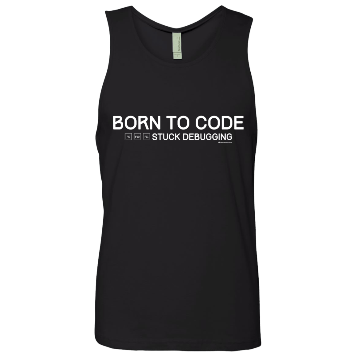 T-Shirts Black / Small Born To Code Stuck Debugging Men's Premium Tank Top