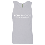 T-Shirts Heather Grey / Small Born To Code Stuck Debugging Men's Premium Tank Top