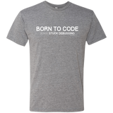 T-Shirts Premium Heather / Small Born To Code Stuck Debugging Men's Triblend T-Shirt