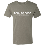 Born To Code Stuck Debugging Men's Triblend T-Shirt