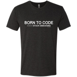 T-Shirts Vintage Black / Small Born To Code Stuck Debugging Men's Triblend T-Shirt