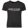 T-Shirts Vintage Black / YXS Born To Code Stuck Debugging Youth Triblend T-Shirt