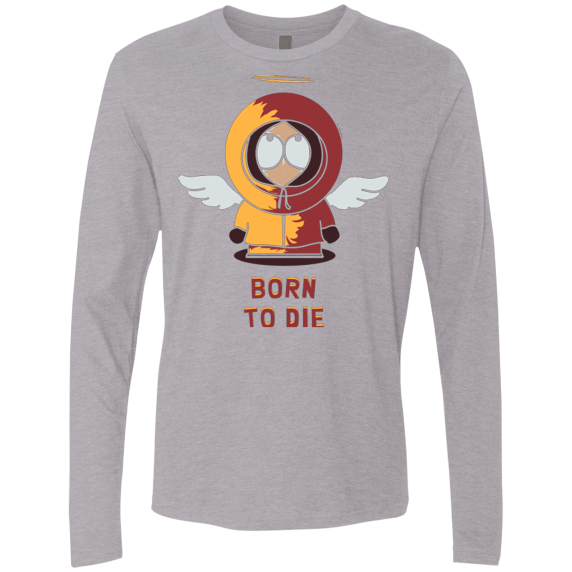 T-Shirts Heather Grey / Small BORN TO DIE Men's Premium Long Sleeve