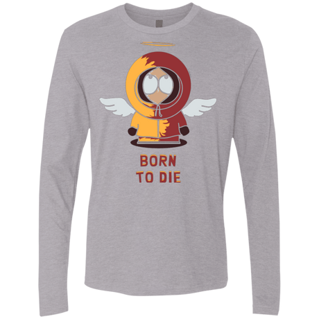 T-Shirts Heather Grey / Small BORN TO DIE Men's Premium Long Sleeve