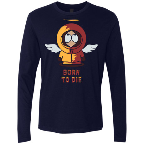 T-Shirts Midnight Navy / Small BORN TO DIE Men's Premium Long Sleeve