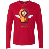 T-Shirts Red / Small BORN TO DIE Men's Premium Long Sleeve