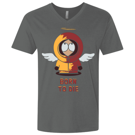 T-Shirts Heavy Metal / X-Small BORN TO DIE Men's Premium V-Neck