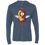 T-Shirts Indigo / X-Small BORN TO DIE Triblend Long Sleeve Hoodie Tee