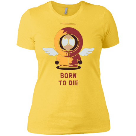 T-Shirts Vibrant Yellow / X-Small BORN TO DIE Women's Premium T-Shirt