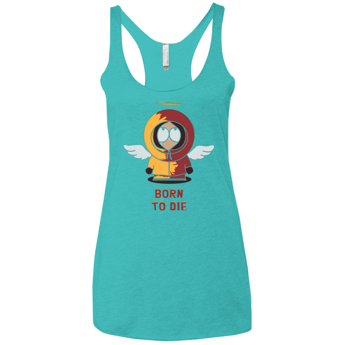 T-Shirts Tahiti Blue / X-Small BORN TO DIE Women's Triblend Racerback Tank