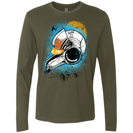 T-Shirts Military Green / Small Born to Ill Men's Premium Long Sleeve