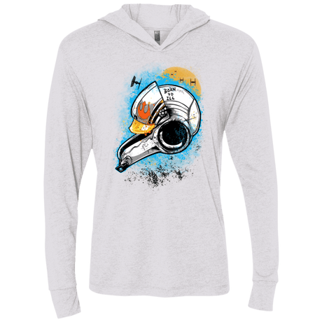 T-Shirts Heather White / X-Small Born to Ill Triblend Long Sleeve Hoodie Tee