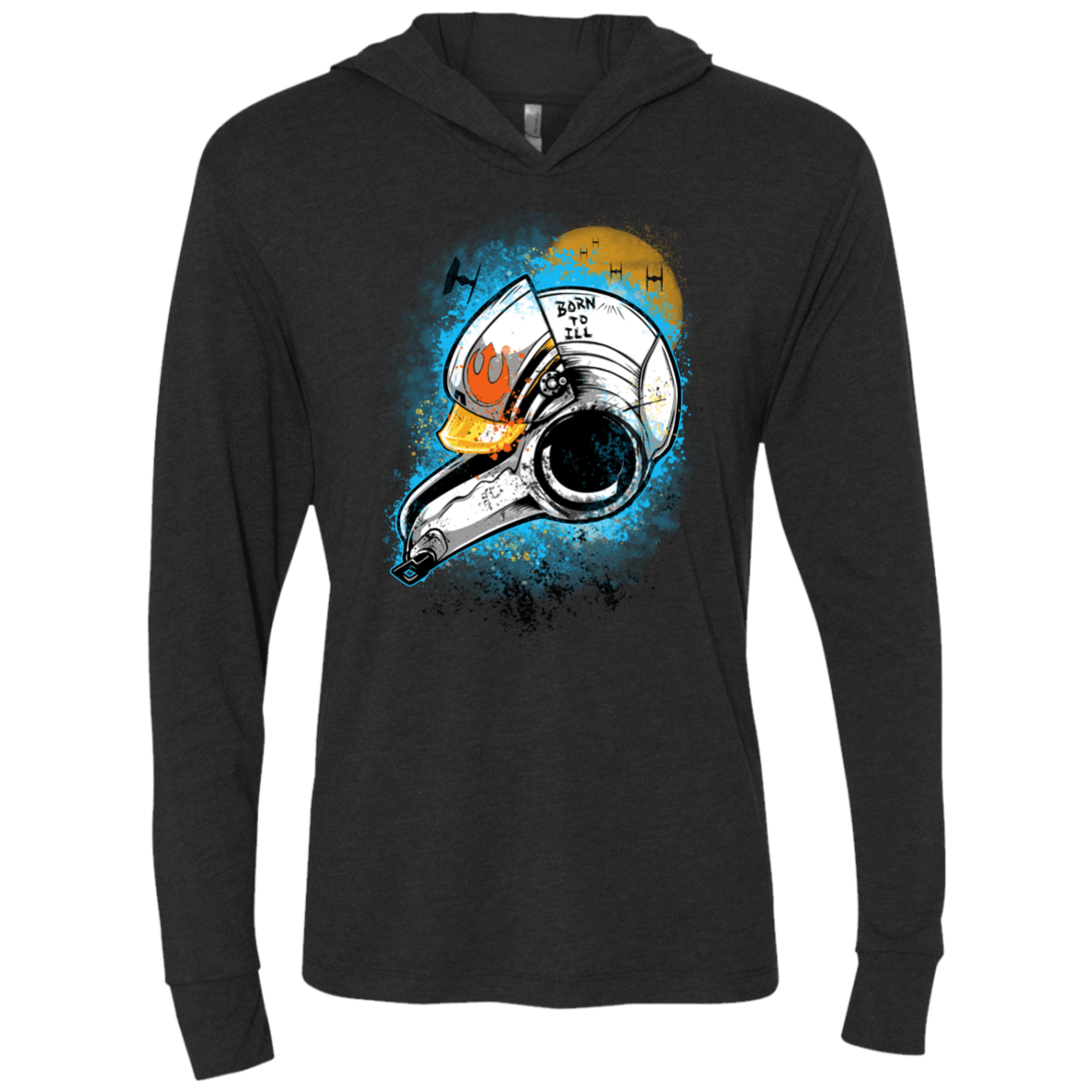 T-Shirts Vintage Black / X-Small Born to Ill Triblend Long Sleeve Hoodie Tee