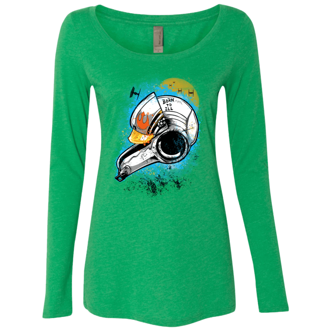 T-Shirts Envy / Small Born to Ill Women's Triblend Long Sleeve Shirt