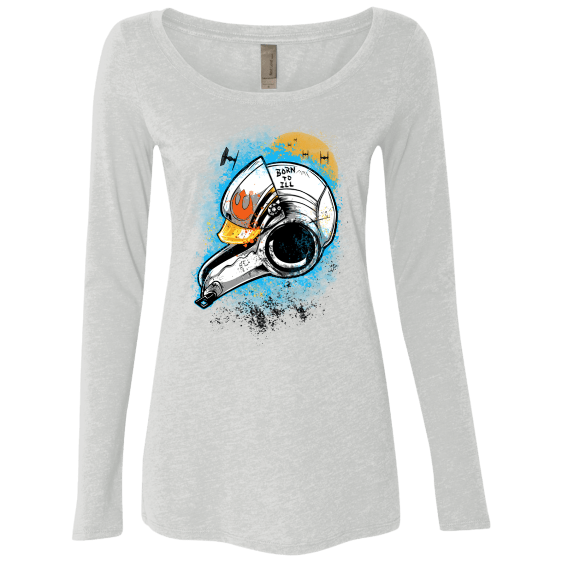 T-Shirts Heather White / Small Born to Ill Women's Triblend Long Sleeve Shirt