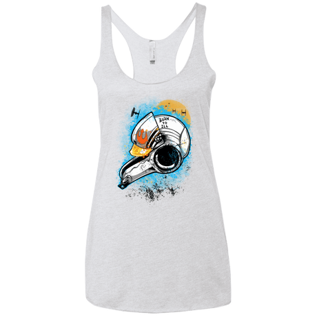 T-Shirts Heather White / X-Small Born to Ill Women's Triblend Racerback Tank