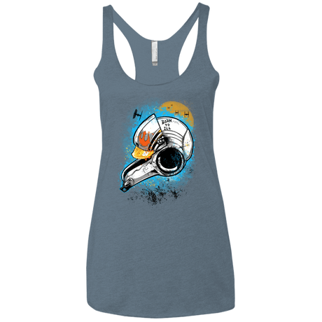 T-Shirts Indigo / X-Small Born to Ill Women's Triblend Racerback Tank