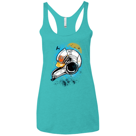 T-Shirts Tahiti Blue / X-Small Born to Ill Women's Triblend Racerback Tank