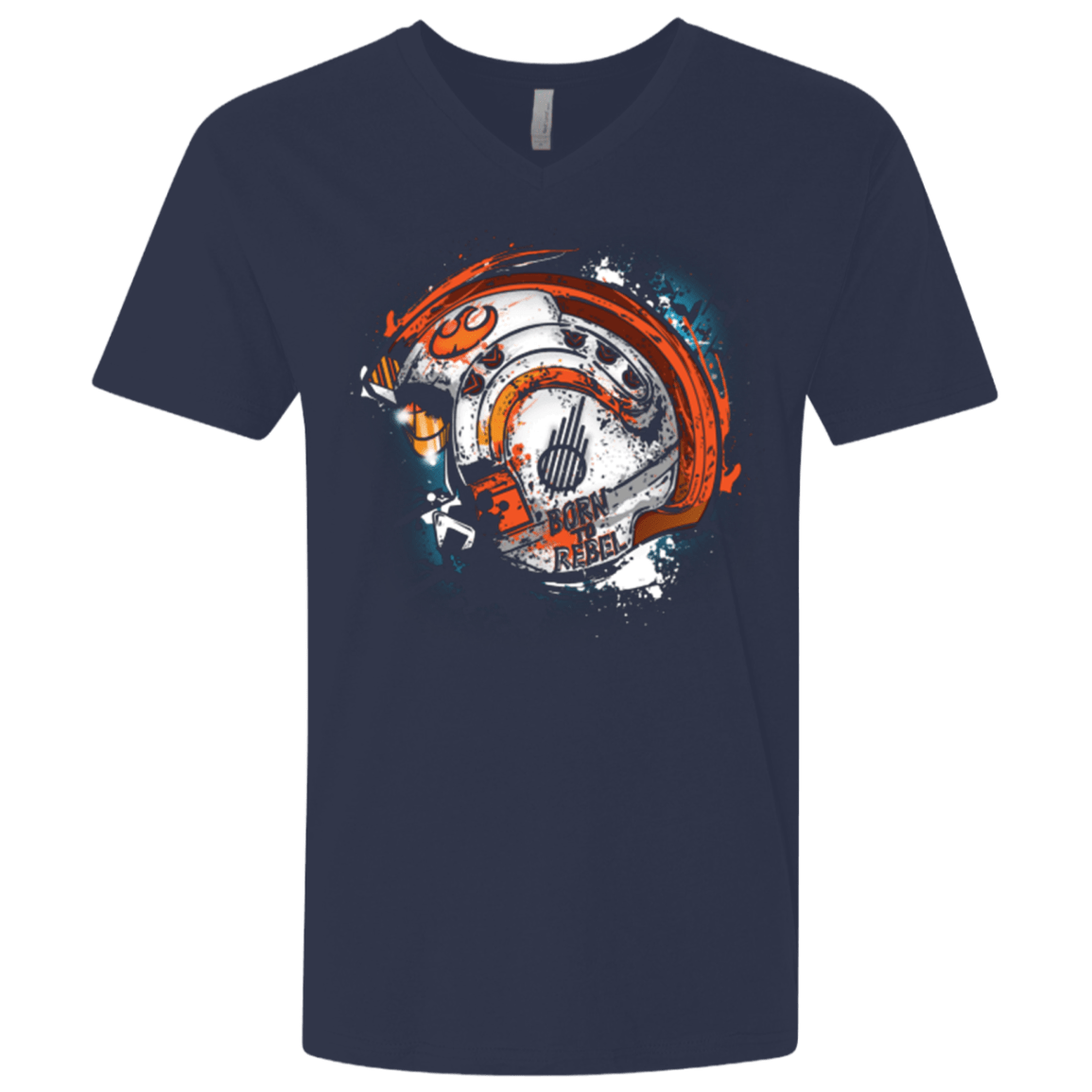 T-Shirts Midnight Navy / X-Small Born to Rebel Men's Premium V-Neck