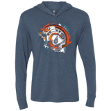 T-Shirts Indigo / X-Small Born to Rebel Triblend Long Sleeve Hoodie Tee