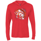 T-Shirts Vintage Red / X-Small Born to Rebel Triblend Long Sleeve Hoodie Tee