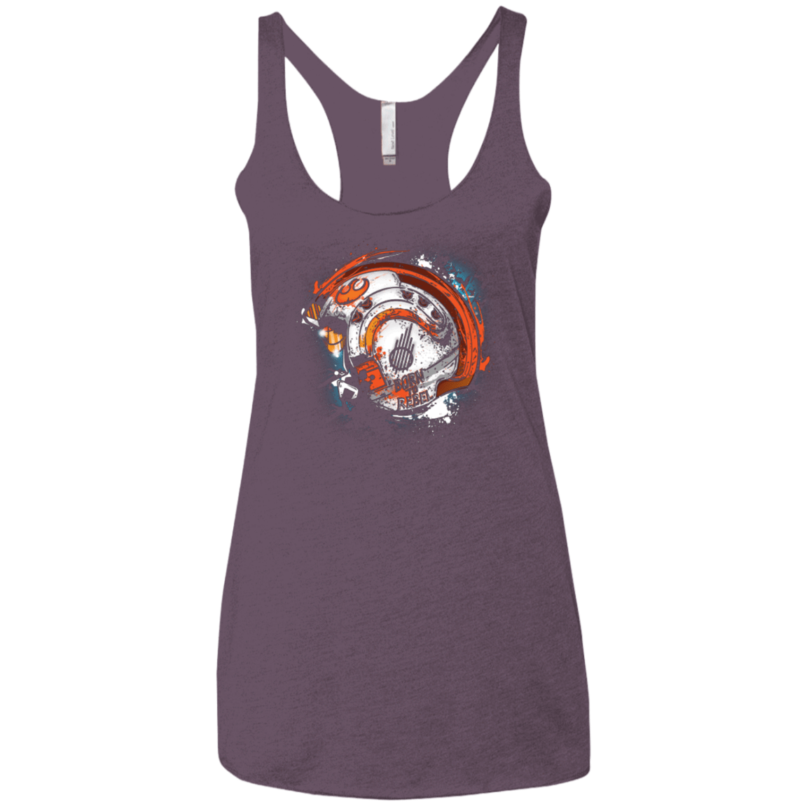 T-Shirts Vintage Purple / X-Small Born to Rebel Women's Triblend Racerback Tank