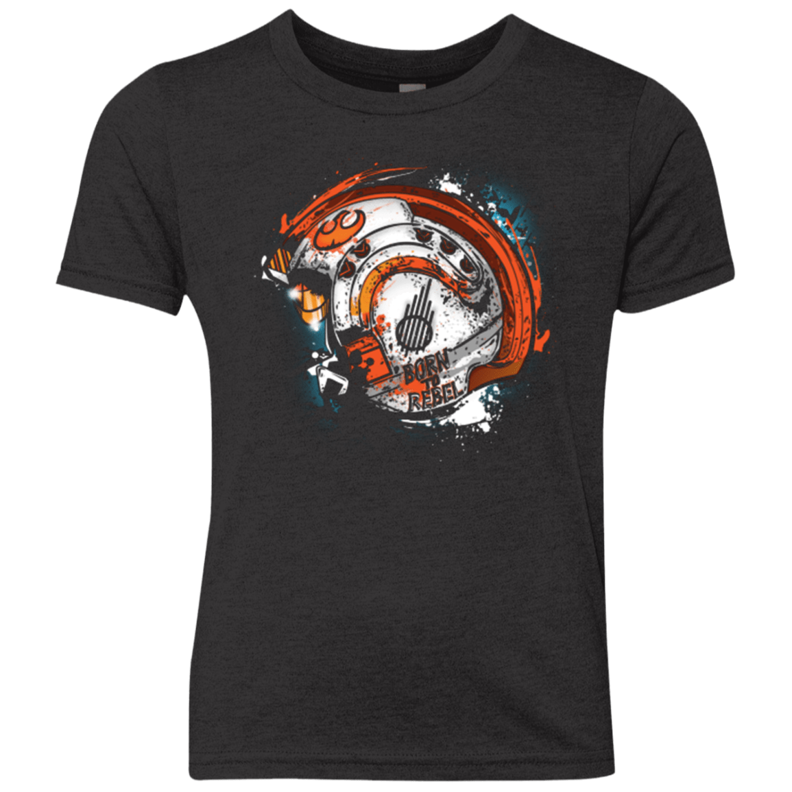 T-Shirts Vintage Black / YXS Born to Rebel Youth Triblend T-Shirt