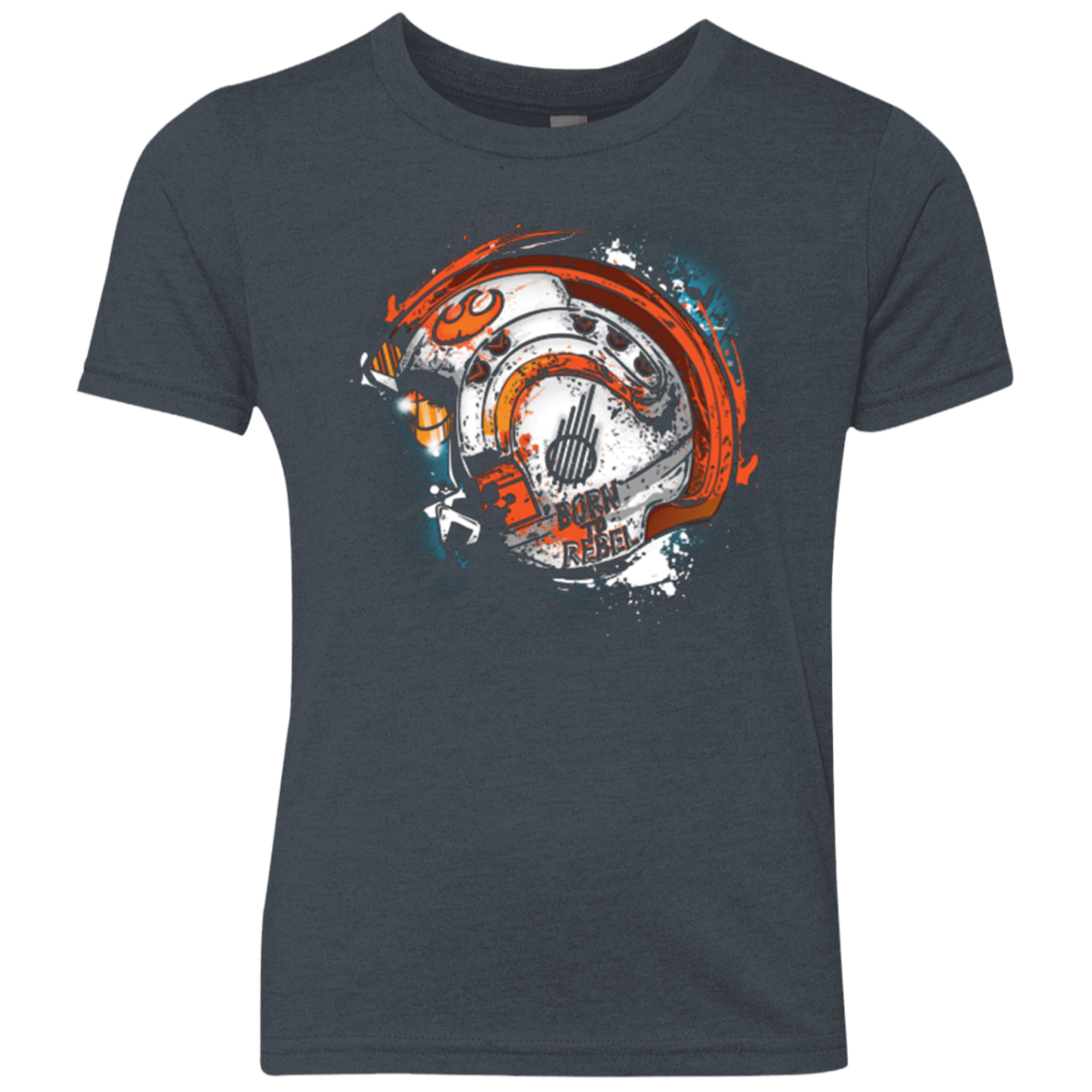 T-Shirts Vintage Navy / YXS Born to Rebel Youth Triblend T-Shirt