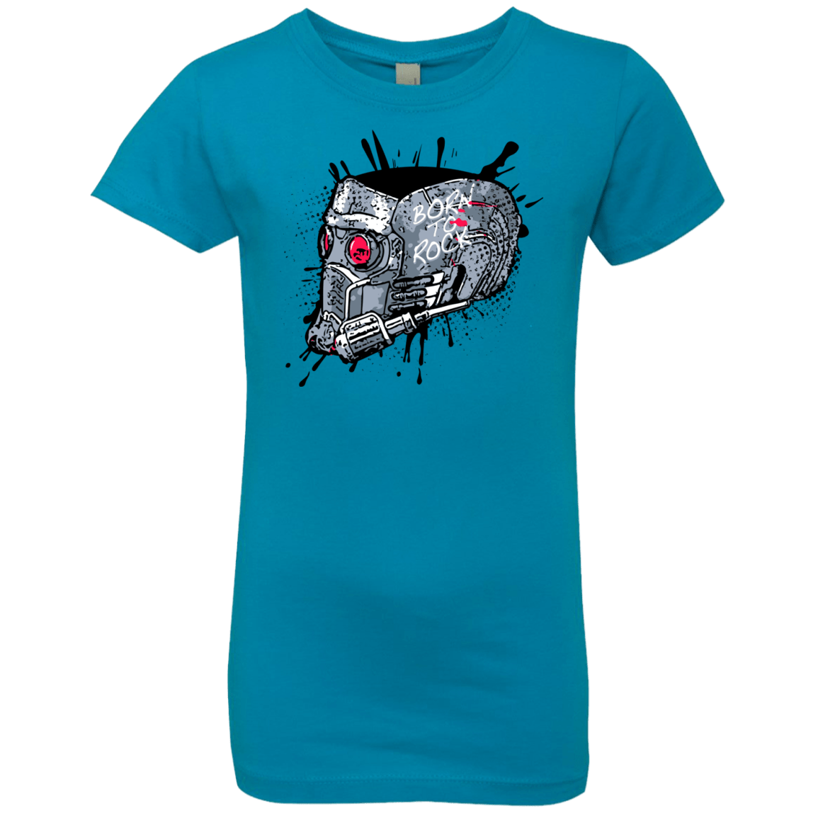 T-Shirts Turquoise / YXS Born to Rock Girls Premium T-Shirt